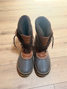L.L. Bean Brown and Black Men’s Rain & Snow Boots